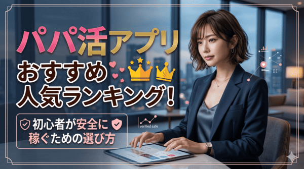 パパ活アプリおすすめ人気ランキング！初心者が安全に稼ぐための選び方